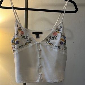 Embroidered tank, F21